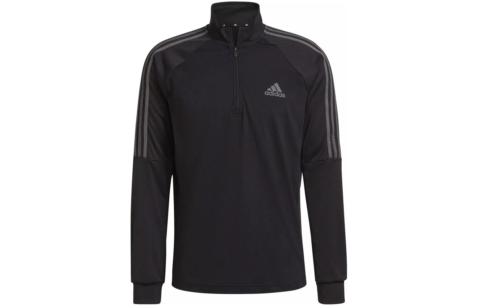 adidas M Sereno 1/4 Zip Track Top Black Sports Sweatshirt GT8796