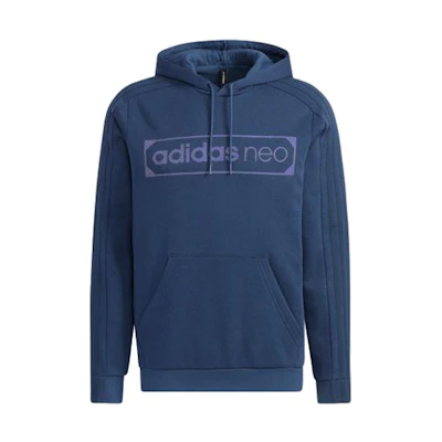 adidas M SSFV1 Hoodie Pullover Blue Casual Sports Sweatshirt GP4852