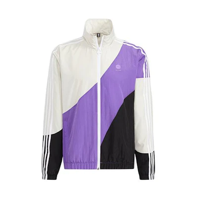 adidas M SW Retro Colorblock Windbreaker Jacket Purple () HC9681