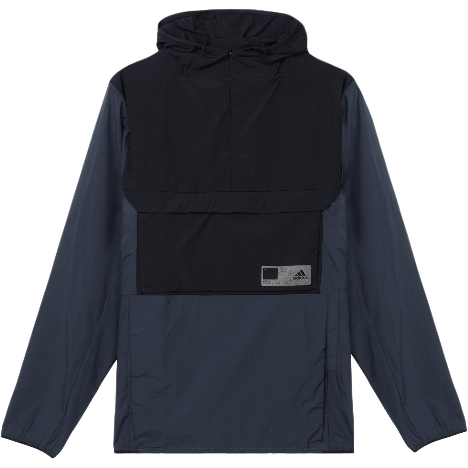 adidas M Tec Anorak Colorblock Pocket Logo Jacket Men’s Blue GN0789