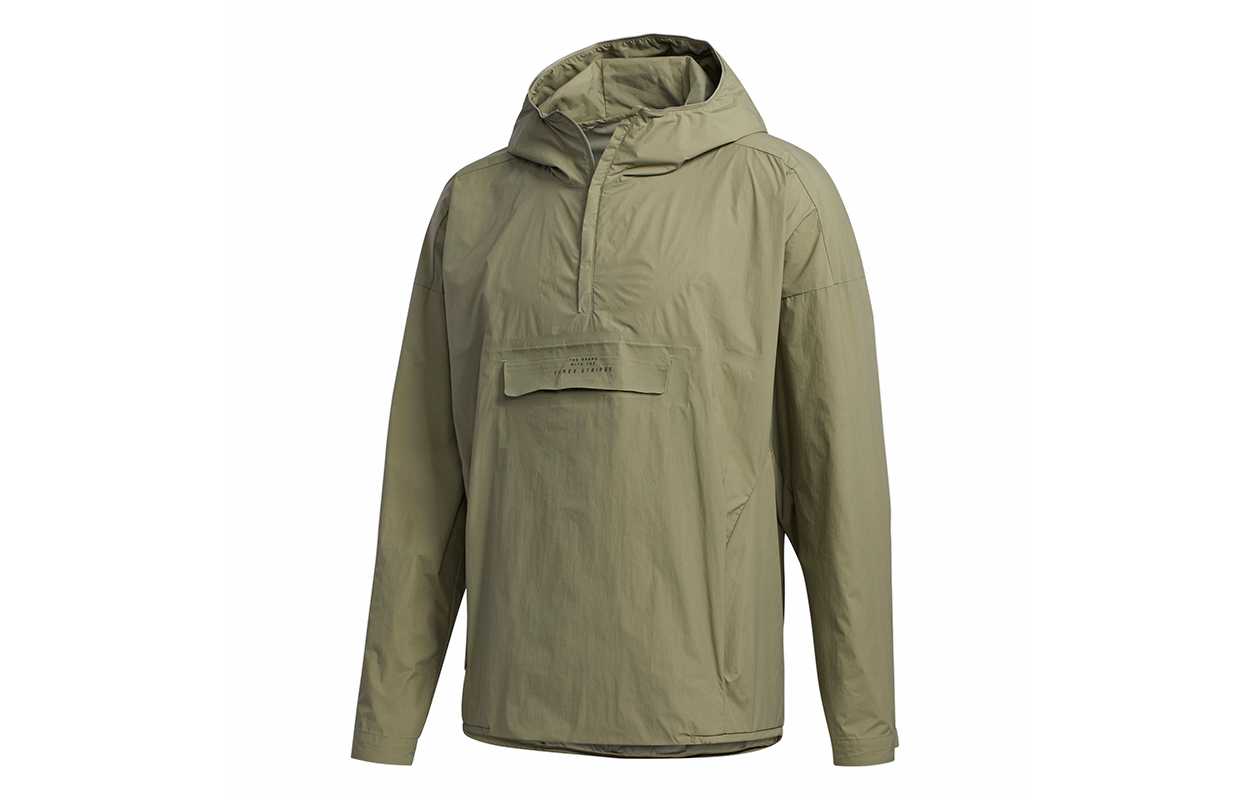 adidas M Tec Anorak Windproof Jacket Army Green FM5412
