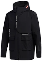 adidas M Tech Outr Full-Zip Black Hoodie Utility Jacket with Multiple Pockets FU6569 adidas M Tech Outr Full-Zip Black Hoodie Utility Jacket with Multiple Pockets FU6569