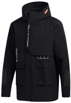 adidas M Tech Outr Full-Zip Black Hoodie Utility Jacket with Multiple Pockets FU6569 Buy adidas M Tech Outr Full-Zip Black Hoodie Utility Jacket with Multiple Pockets FU6569