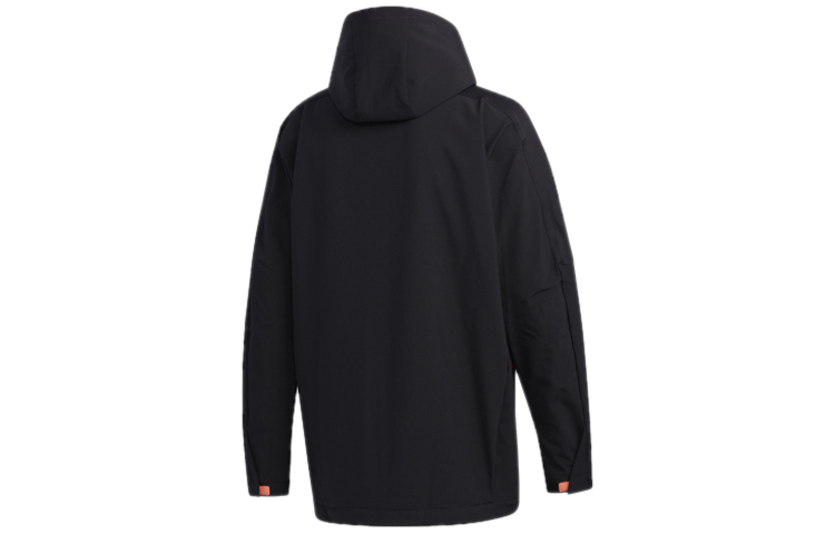 Lookbook adidas M Tech Outr Full-Zip Black Hoodie Utility Jacket with Multiple Pockets FU6569