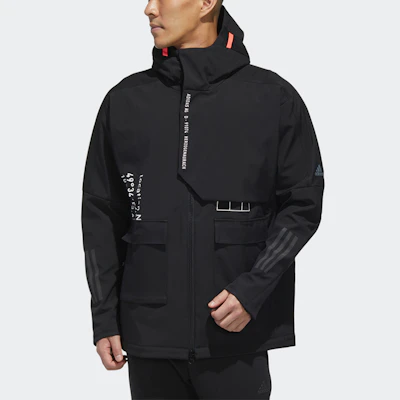 adidas M Tech Outr Full-Zip Black Hoodie Utility Jacket with Multiple Pockets FU6569 Shop adidas M Tech Outr Full-Zip Black Hoodie Utility Jacket with Multiple Pockets FU6569