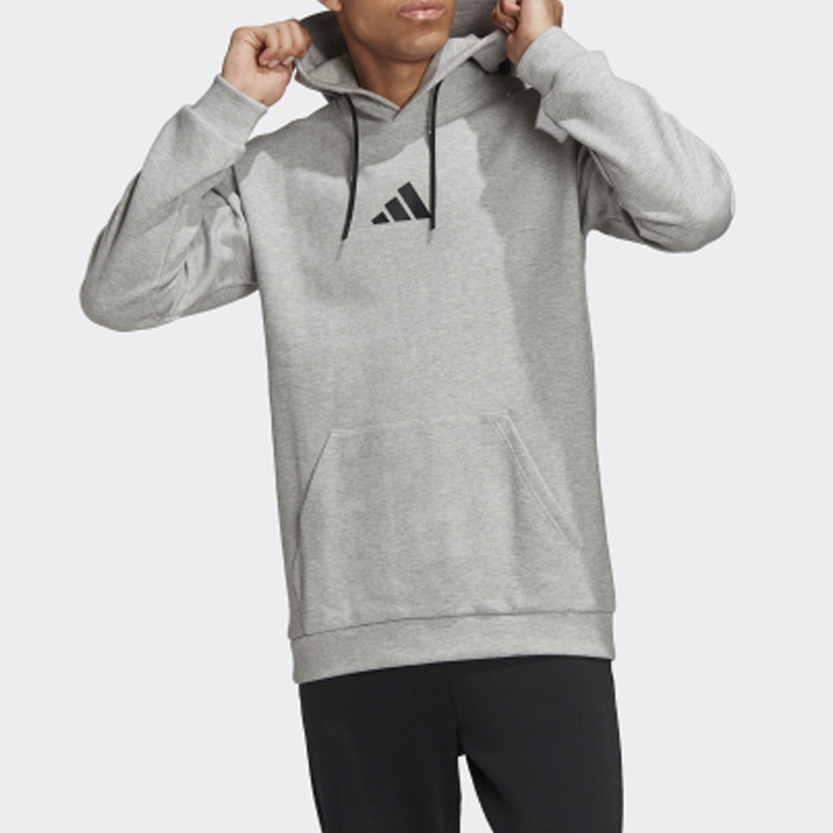 adidas M Tiger Print Hoodie Ash Gray Menswear FL7750 圖 4