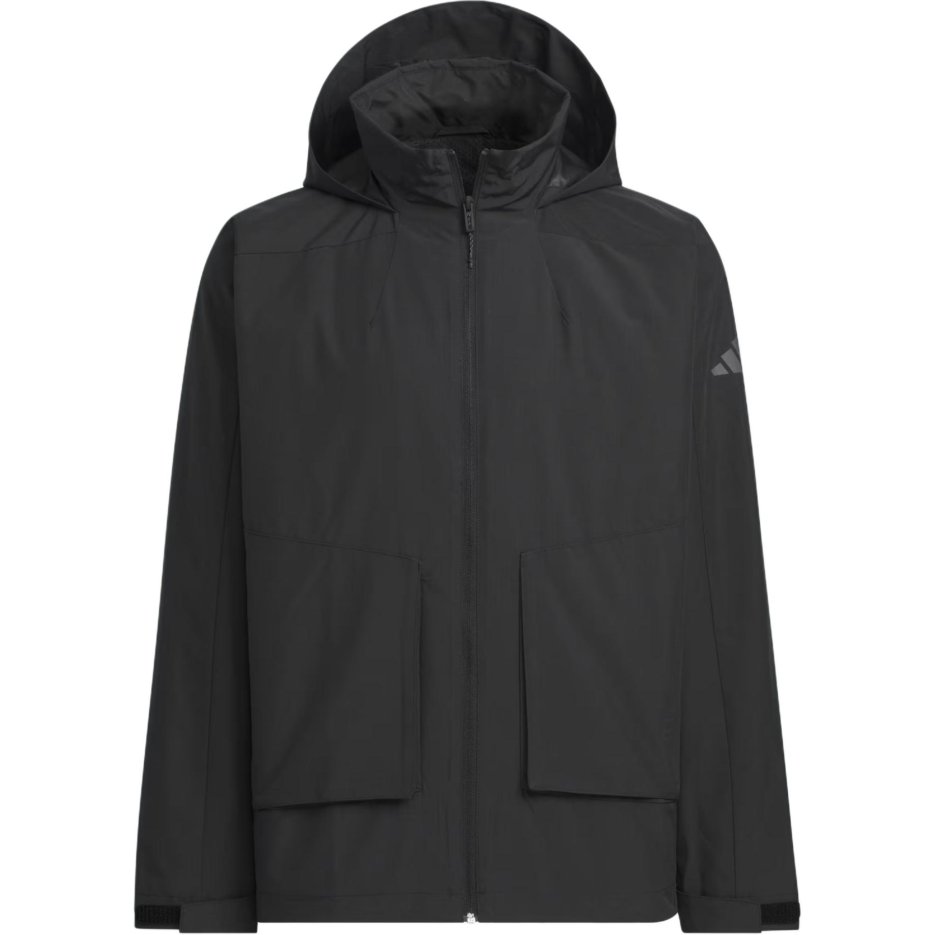 adidas M TRAN JKT Water-Resistant Sports Jacket - Black JL6686