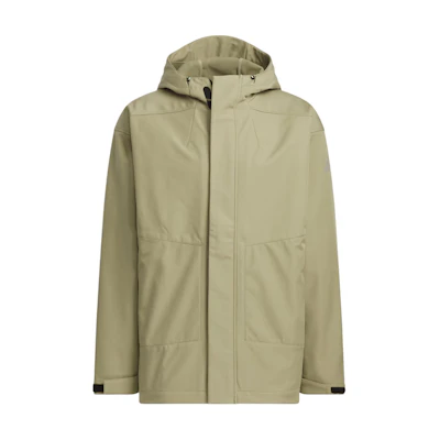 adidas M TRAN Waterproof Hooded Sports Jacket - Green JM9155