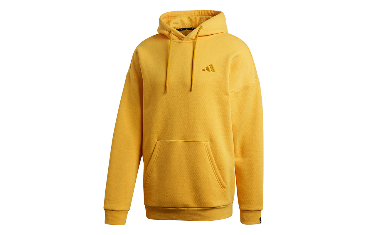 adidas M Urban Logo Fleece Pullover Hoodie Gold FR6601