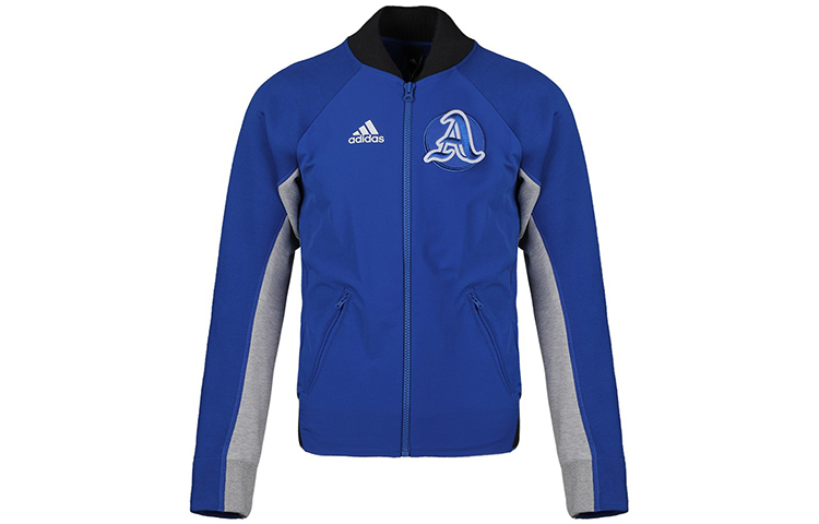 adidas M VRCT Jacket Retro Style Pilots Track Jacket Blue Outerwear EB7626