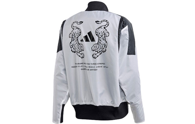 Lookbook 아디다스 M VRCT 오버사이즈 리버서블 로고 자켓 화이트 FI4688