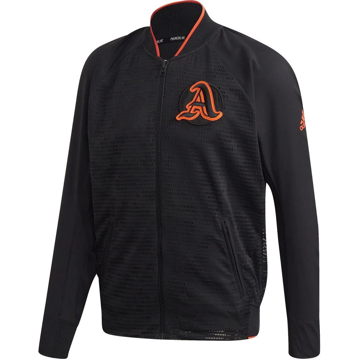 adidas M VRCT PBLUE Tennis Jacket Black Long-Sleeve Stand Collar FP8120