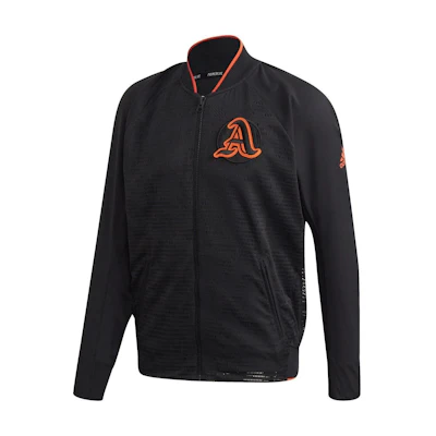 adidas M VRCT PBLUE Tennis Jacket Black Long-Sleeve Stand Collar FP8120
