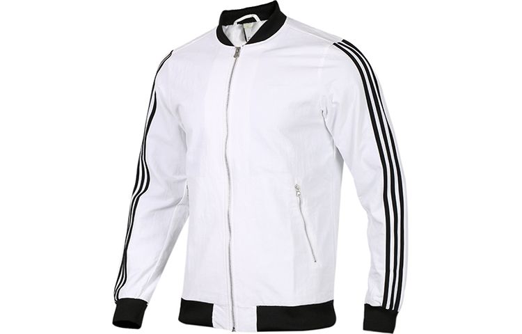 adidas M Wnd Brkr Bomber White Woven Sports Casual Jacket CZ1720