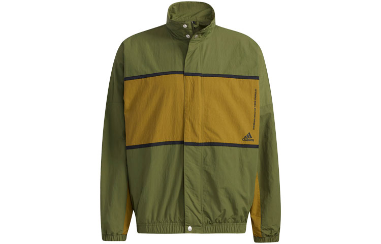 adidas M Wrd Wov Retro Colorblock Track Jacket Green GL8675
