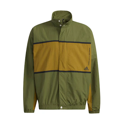 adidas M Wrd Wov Retro Colorblock Track Jacket Green GL8675