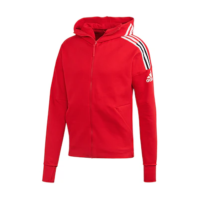 adidas M ZNE HD 3ST Casual Sports Hoodie Jacket Light Scarlet Red FQ7230