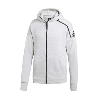 adidas M ZNE HD FR Logo Print Hoodie Jacket Japanese Edition Silver Gray CY9904-JAPAN