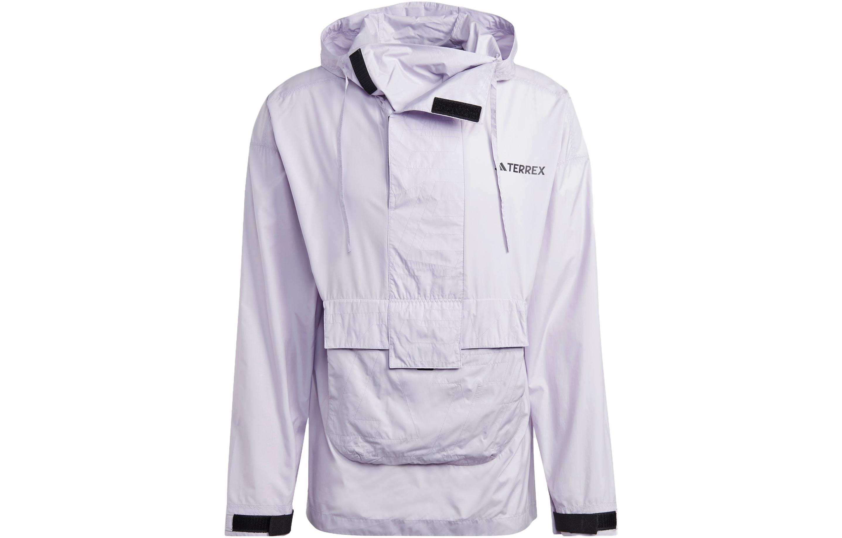 adidas Made to Be Remade Wind Anorak Silver Outdoor Hooded Jacket HN2957