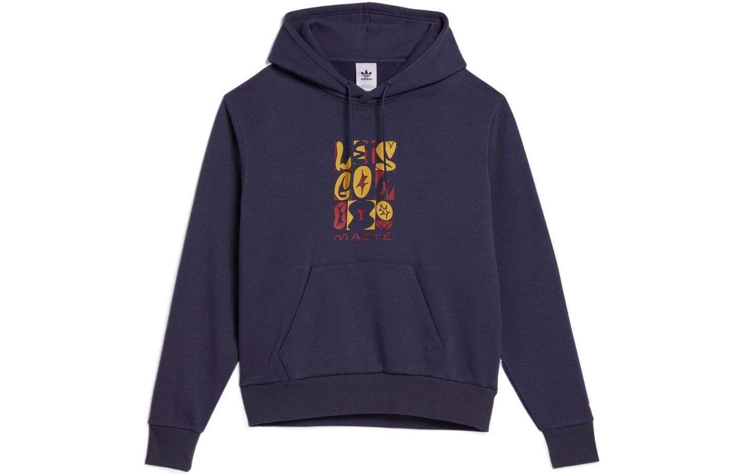 adidas MAITE FW22 Shadow Navy Unisex Logo Print Sweatshirt HM9361