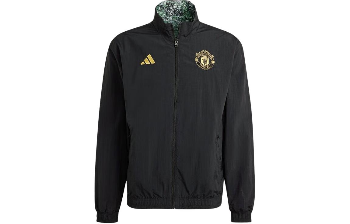 adidas Manchester Reversible Woven Jacket Casual Sportswear Black IP9186