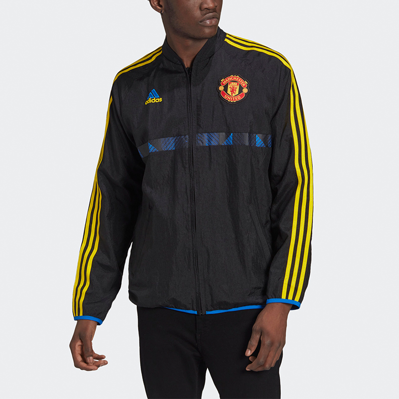 adidas Manchester United 21/22 Retro Track Jacket Black GR3871 圖 3