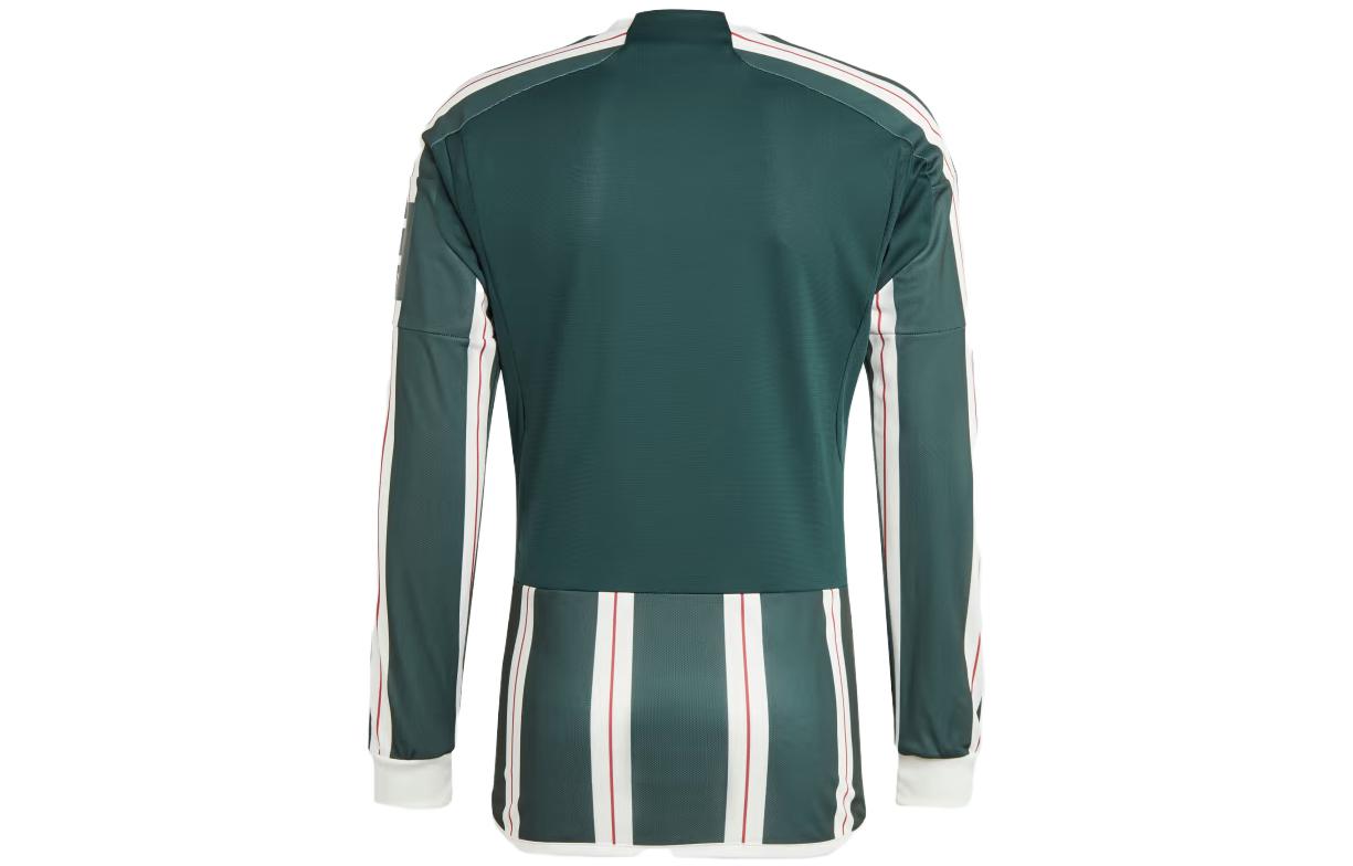 Lookbook 阿迪达斯曼联23/24绿色长袖足球球衣 IA7223