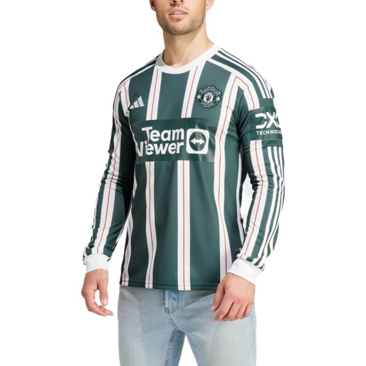Purchase 阿迪达斯曼联23/24绿色长袖足球球衣 IA7223