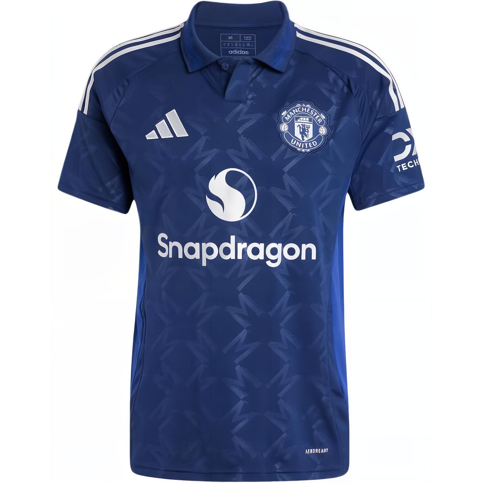 adidas Manchester United Away Polo Shirt Navy Blue IU1390