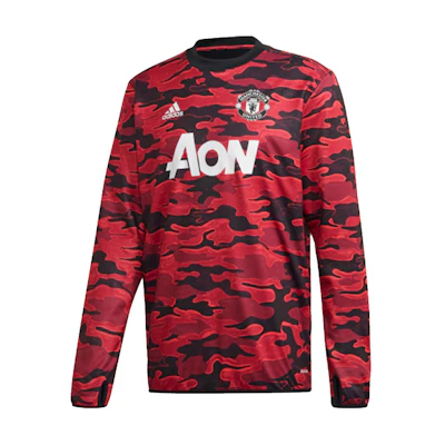 adidas Manchester United Camouflage Training Sweatshirt Red FR6031