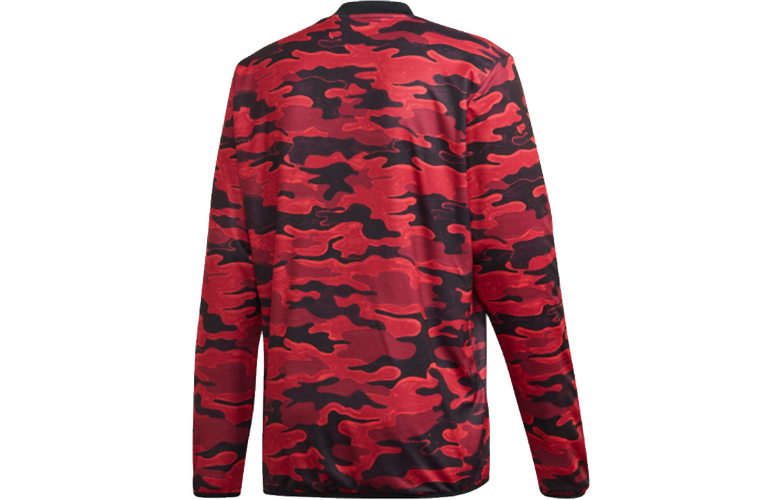Lookbook adidas Manchester United Baju Latihan Corak Kamouflage Merah FR6031