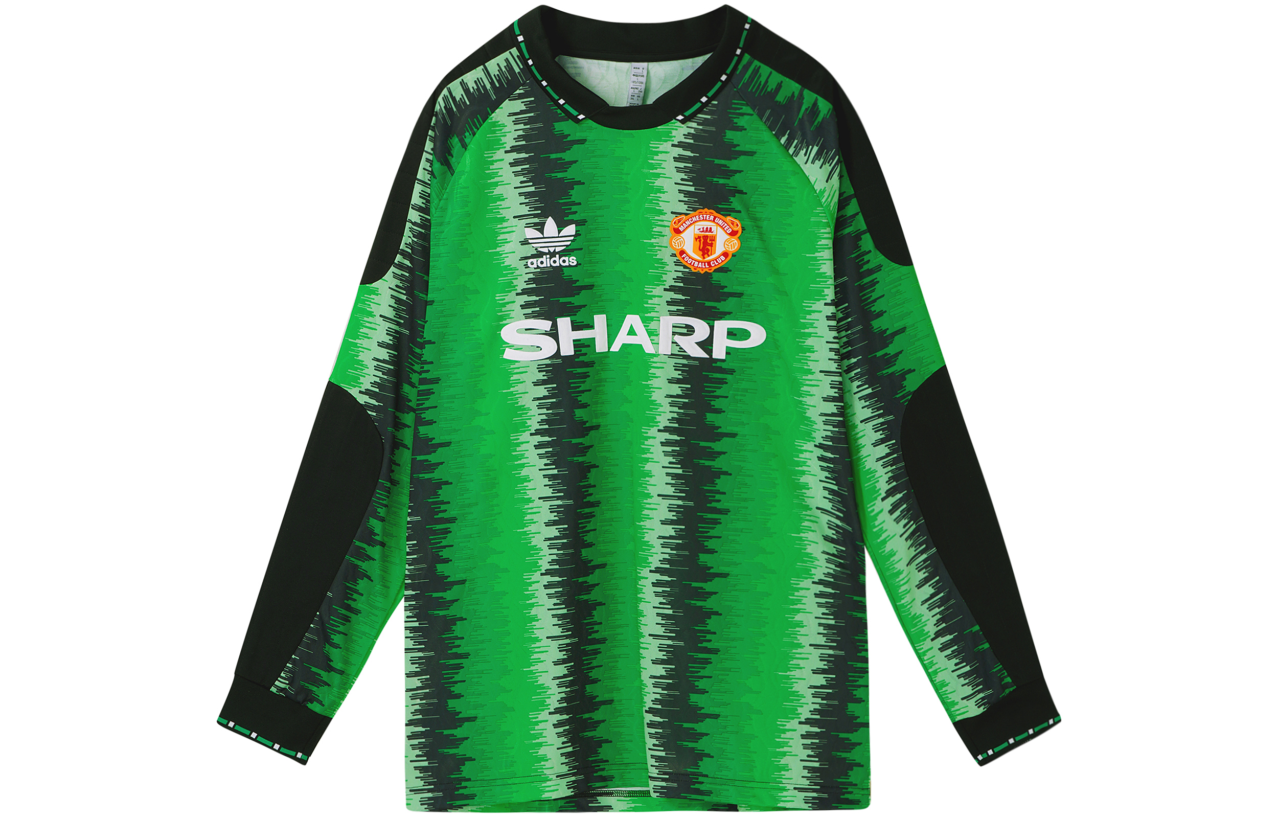 Buy adidas Manchester United Club Colorblock Jersey Lengan Panjang Hijau Tropis HP0449