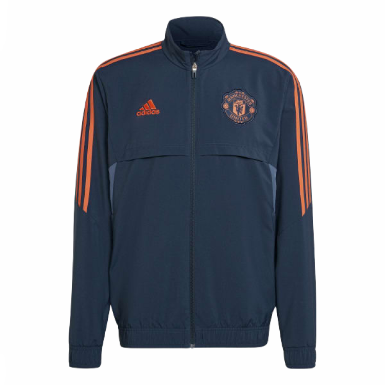 adidas Manchester United CONDIVO 22 Zip Jacket Navy Blue HH9322