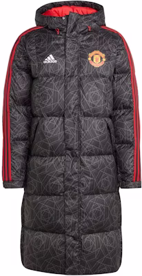 阿迪达斯曼联DNA羽绒外套黑色足球连帽夹克 IA8535 Order 阿迪达斯曼联DNA羽绒外套黑色足球连帽夹克 IA8535