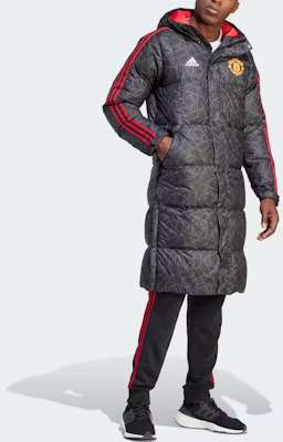 阿迪达斯曼联DNA羽绒外套黑色足球连帽夹克 IA8535 Purchase 阿迪达斯曼联DNA羽绒外套黑色足球连帽夹克 IA8535