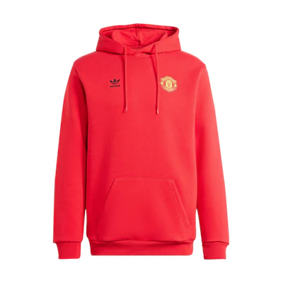 adidas Manchester United Essentials Graphic Hoodie Red - Soccer Casualwear IK8706