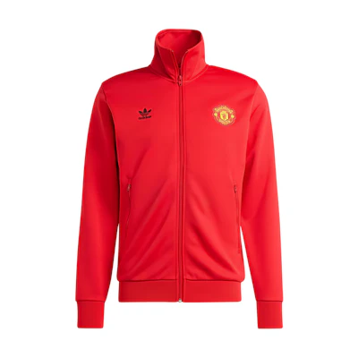 adidas Manchester United Essentials Trefoil Track Jacket Red/Black for Men IK8704