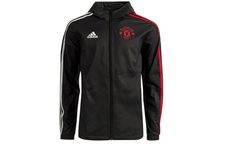 adidas Manchester United Football Jacket Black GD9007