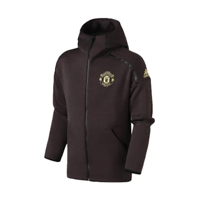 adidas Manchester United Football Track Jacket Carbon Black DZ0456