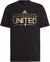 adidas Manchester United Graphic Tee Black Short Sleeve HG1246 adidas Manchester United Graphic Tee Black Short Sleeve HG1246