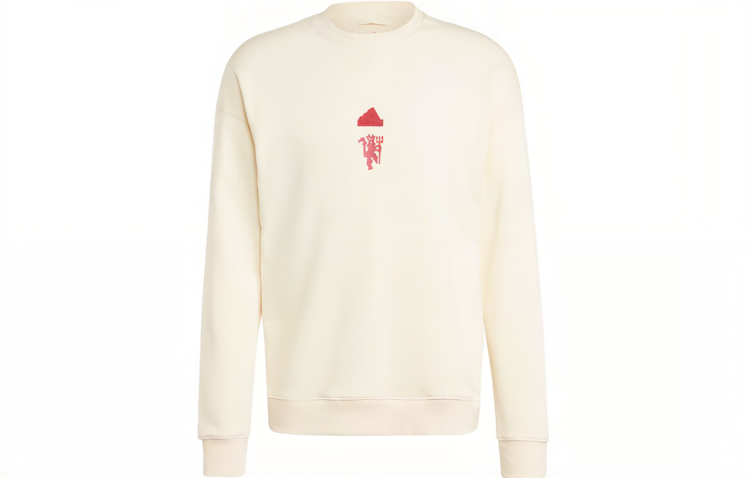 adidas Manchester United Lifestyler Crewneck Sweatshirt Off-White IA8547