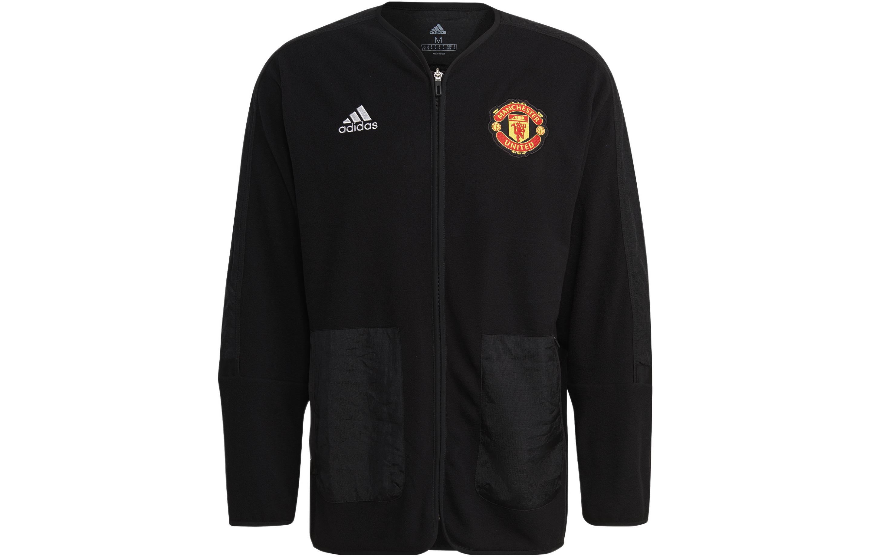 adidas Manchester United MUFC TRV Mid LA Zip Jacket Black GR3904