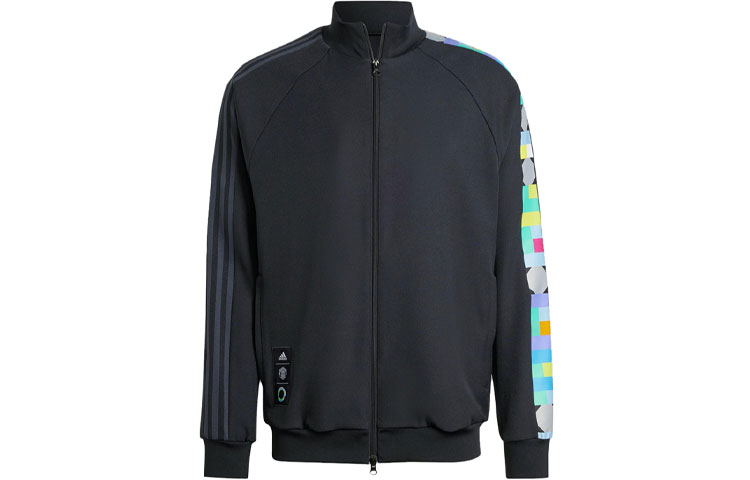 adidas Manchester United Peter Saville Geometric Retro Striped Jacket - IQ3535