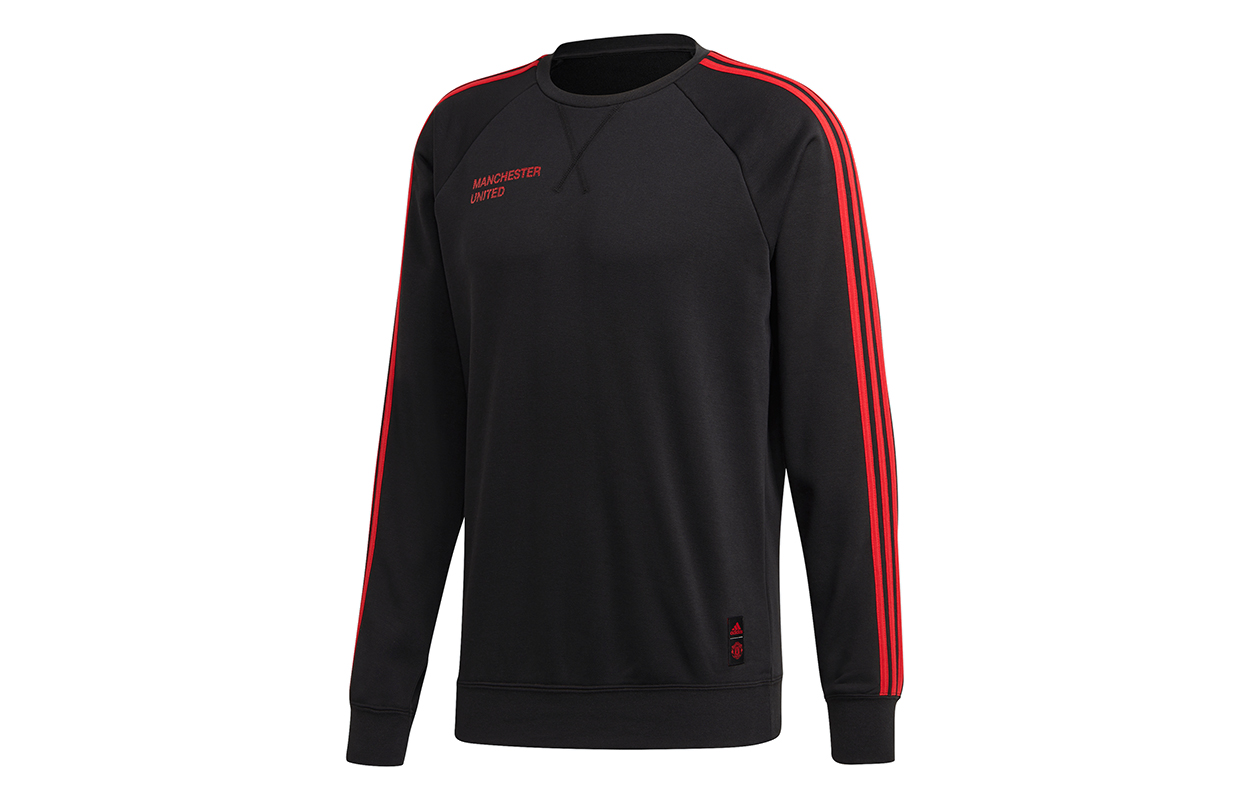 adidas Manchester United Pullover Football Hoodie Black () FR3841