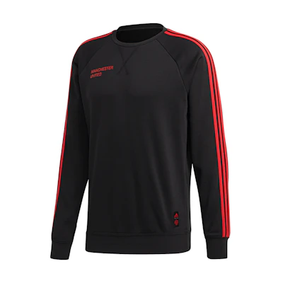 adidas Manchester United Pullover Football Hoodie Black () FR3841