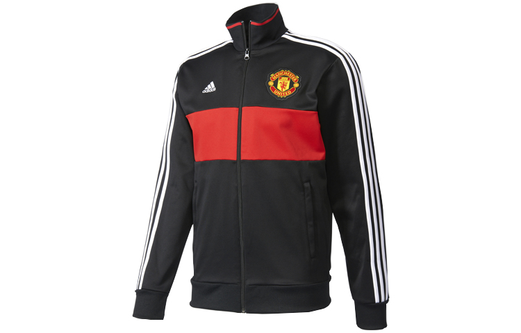adidas Manchester United Retro Football Training Jacket Black () AZ3666
