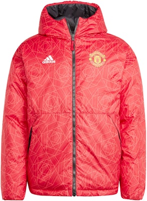 adidas Manchester United Reversible Hooded Puffer Jacket Casual Sportswear IA8522 Buy adidas Manchester United Reversible Hooded Puffer Jacket Casual Sportswear IA8522