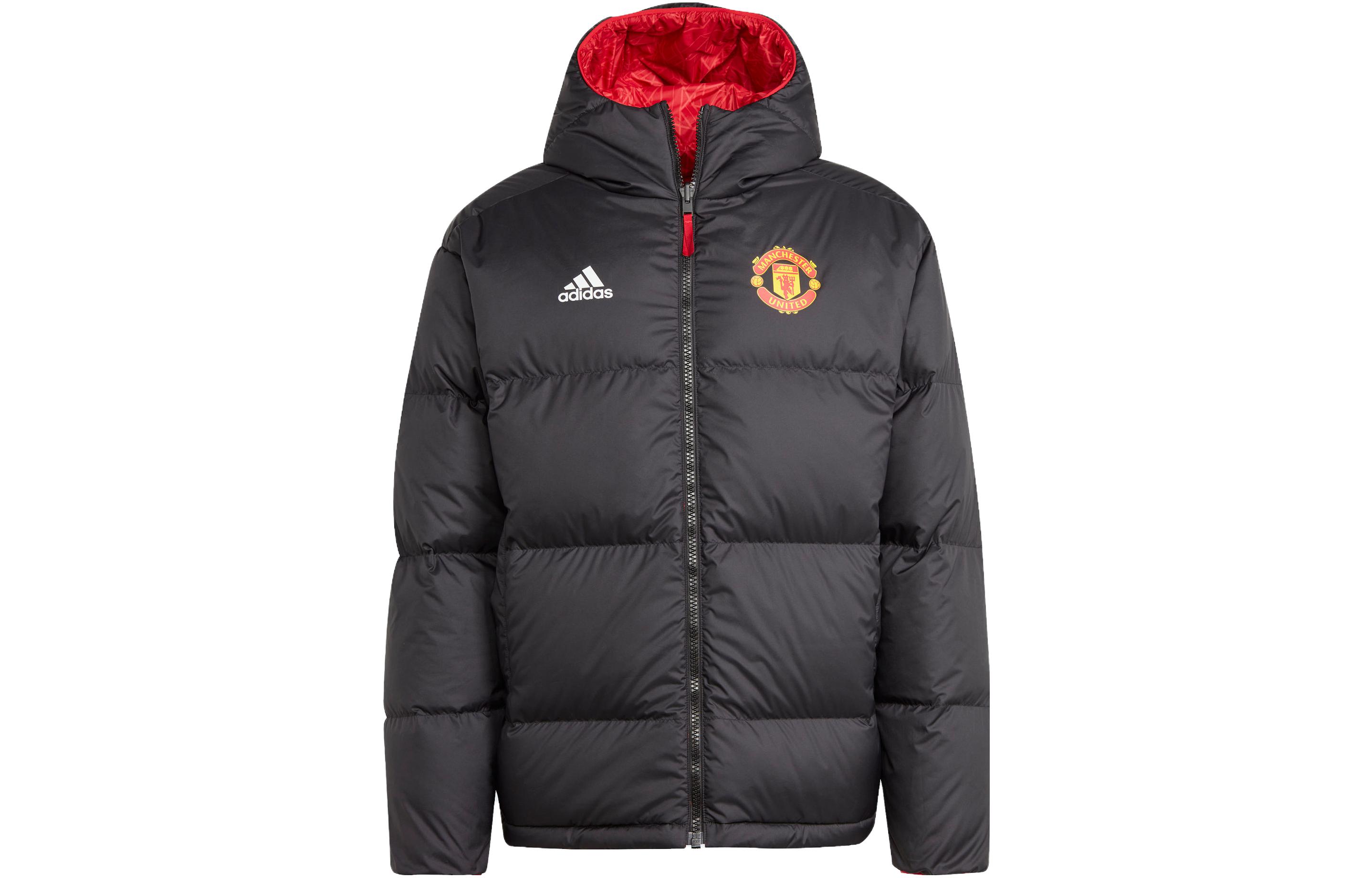 Lookbook adidas Manchester United Reversible Hooded Puffer Jacket  Casual Sportswear IA8522