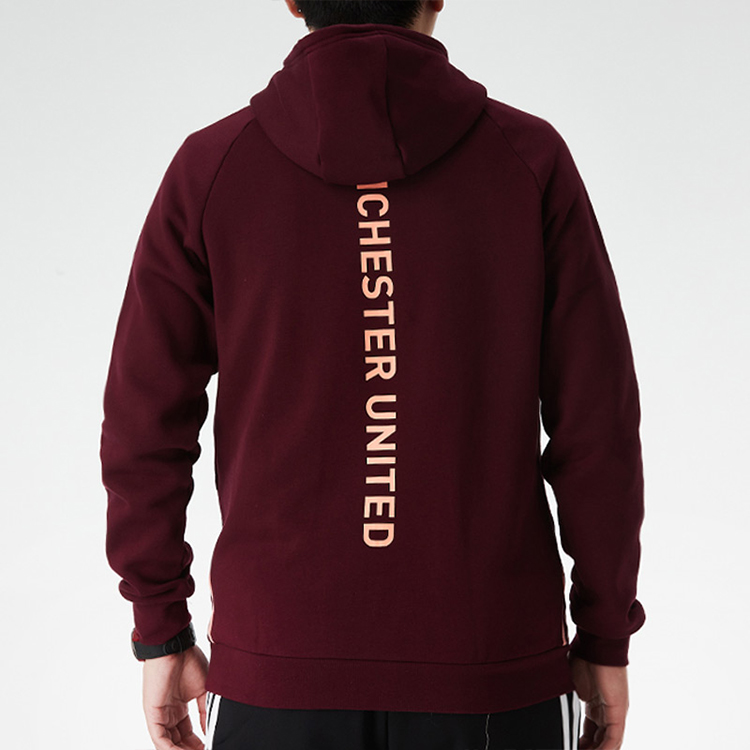 Shop アディダス マンチェスターユナイテッド サッカープルオーバー スウェット マルーン GK9432