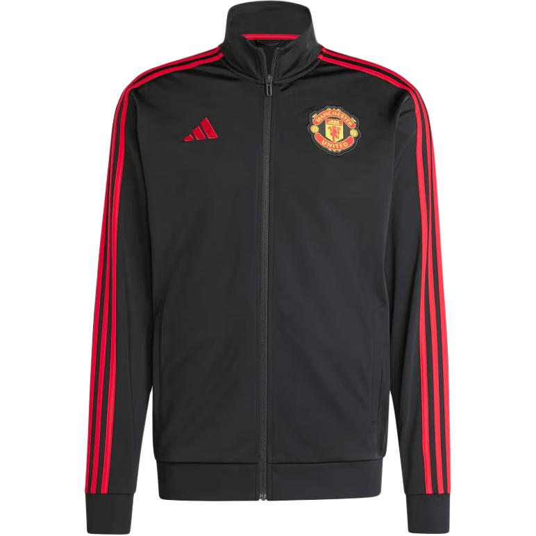 adidas Manchester United SS24 Retro Logo Track Jacket Black IT4177